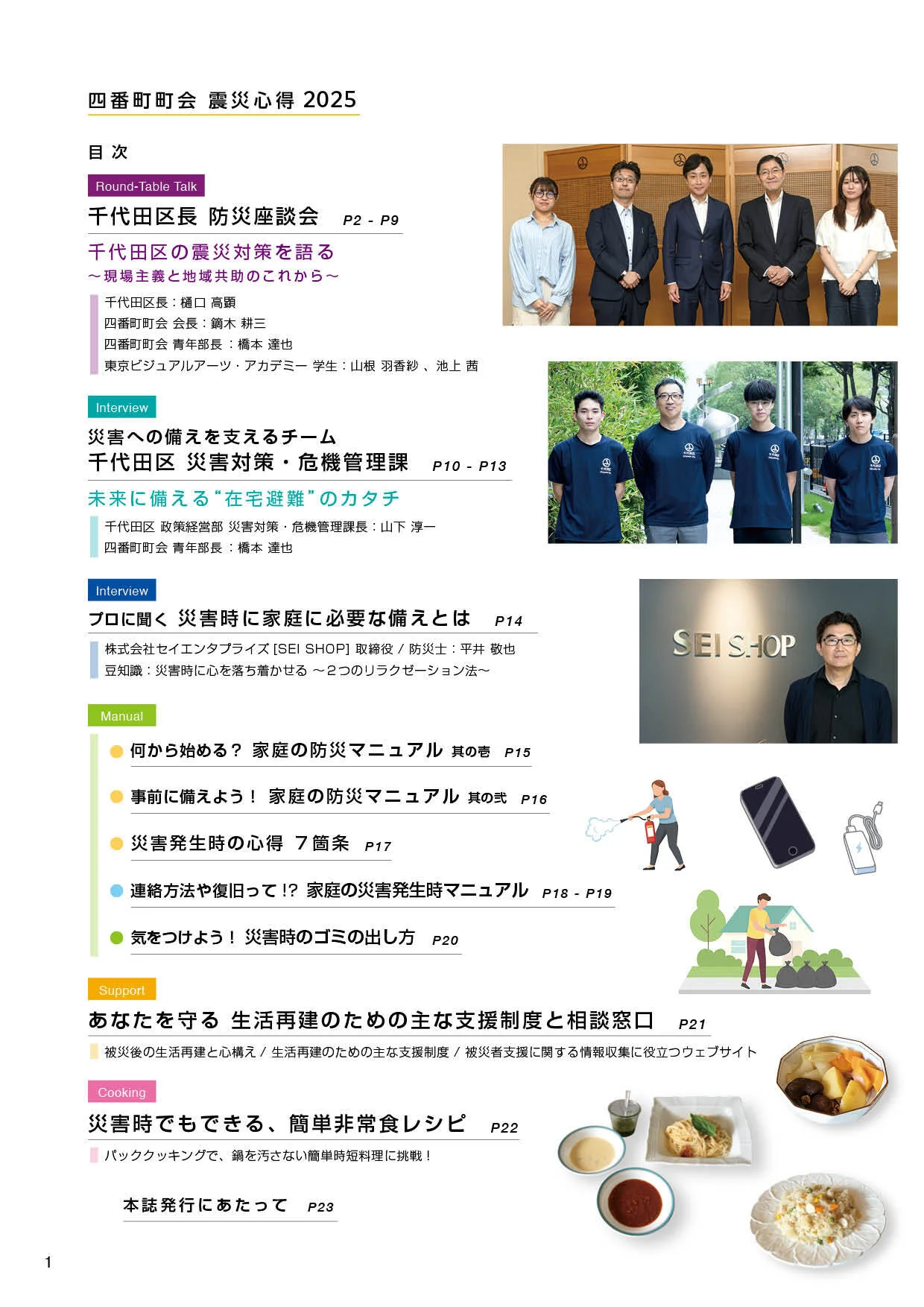 四番町町会 震災心得2025 目次